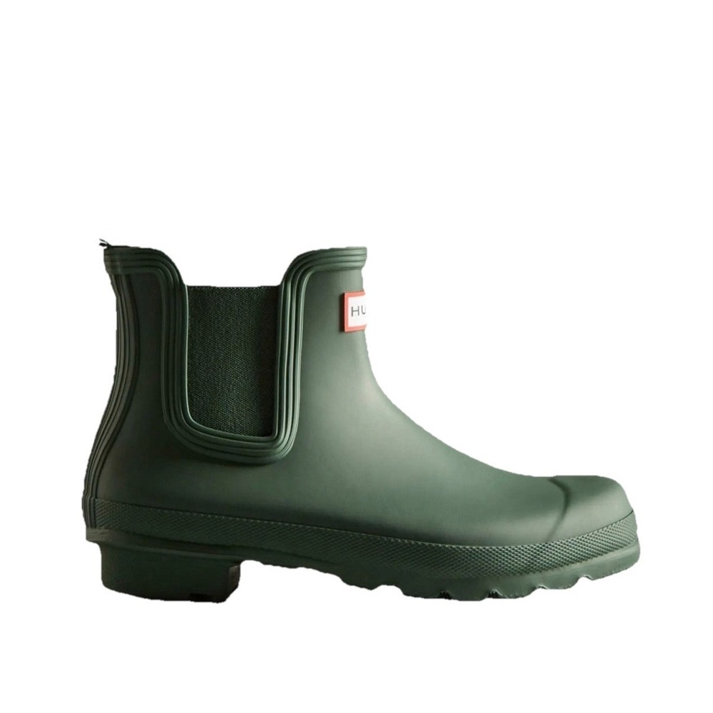 Hunter Original Chelsea Boot Hunter Green‎ Womens 6 EU 37 Ankle Rain New - Picture 3 of 6